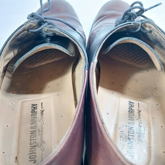 Johnston & Murphy Signature Series Two-Tone Saddle Oxfords 12 Goodyear Neolite - Picture 12 of 14
